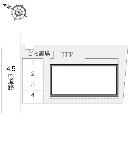 ★手数料０円★越谷市北越谷　月極駐車場（LP）